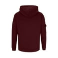 thumbnail image 4 of Hoodies for Men Mens Hoodie Men Solid-Color Fashionable Pocket Zipper Drawstring Casual Sports Long Sleeve Cardigan Hooded Sweatshirt,Wine,L, 4 of 5