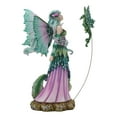 thumbnail image 4 of Amy Brown Discovery Enchanted Elf Fairy Damsel With Green Pixie Dragon Statue, 4 of 9