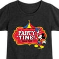 thumbnail image 3 of Disney - Birthday - Ring Master Mickey, Party Time Have Fun - Toddler & Youth Girls Short Sleeve T-Shirt, 3 of 5