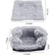 thumbnail image 2 of Tapis de lit auto-chauffant en fourrure pour chat, 2 en 1 doux pour animaux de compagnie, couverture de couchage, coussin de lit pour chats, petits chiens, tapis de nid chauffant confortable pour ani, 2 of 5
