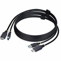 StarTech.com 6ft (1.8m) HDMI and USB 5Gbps KVM Cable, Up to 4K 60Hz, HDMI 2.0 and USB Combo Cable for KVM Switch
