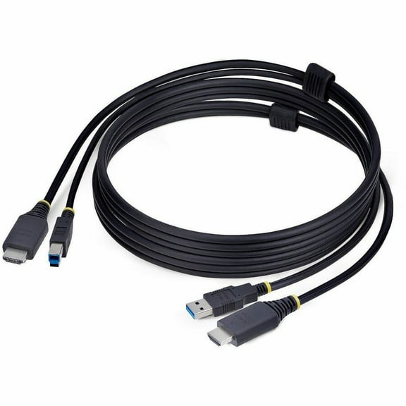 StarTech.com 6ft (1.8m) HDMI and USB 5Gbps KVM Cable, Up to 4K 60Hz, HDMI 2.0 and USB Combo Cable for KVM Switch