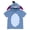 Eeyore Dusty Blue, variant on Disney Nightmare Before Christmas Baby Girls' Cosplay Short Sleeve Hooded T-Shirt Sally Patchwork Multi