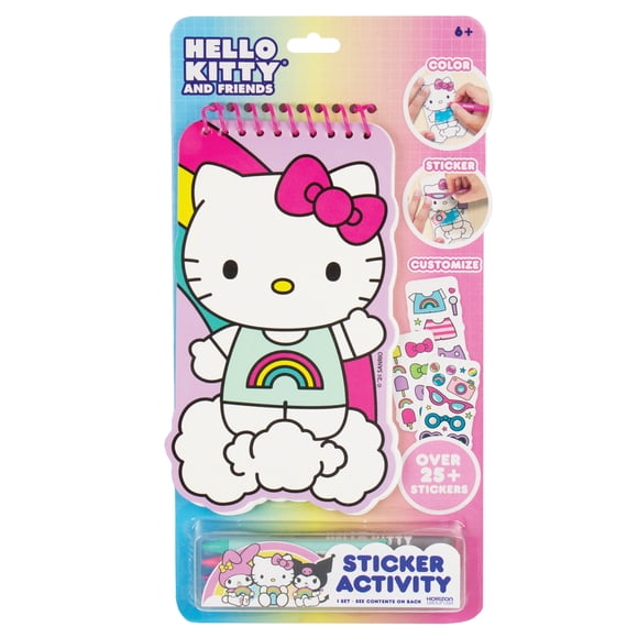 Hello Kitty and Friends 2-in-1 Coloring & Sticker Book