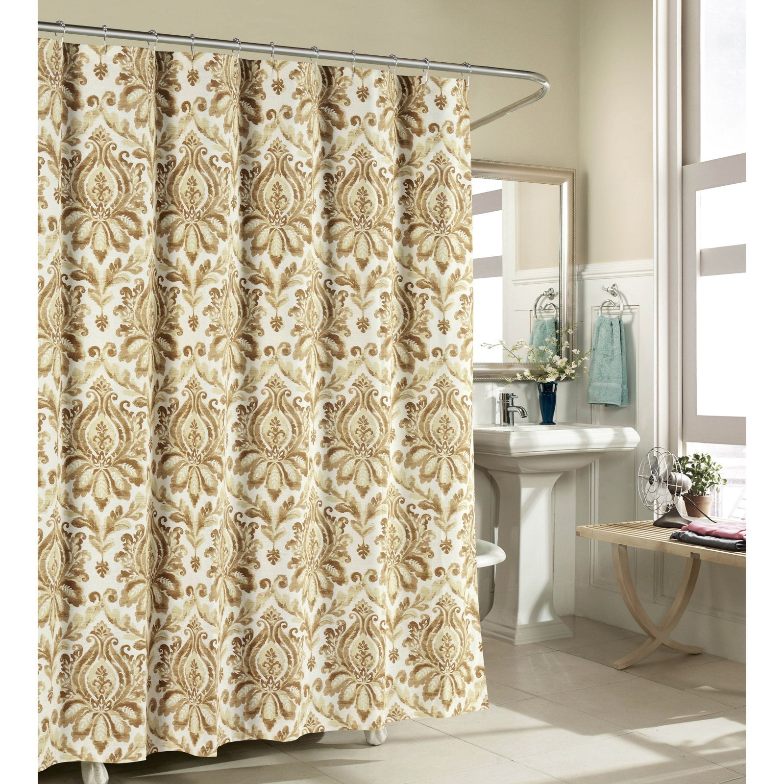 Biltmore 100 Cotton Luxury Fabric  Shower  Curtain  