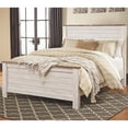 thumbnail image 4 of Bowery Hill Engineered Wood White Panel Bed Rectangular 56"H x 65"W x 87"D Unassembled, 4 of 33