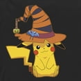 thumbnail image 2 of Men's Pokemon Halloween Pikachu Witch  Pull Over Hoodie Black X Large, 2 of 4