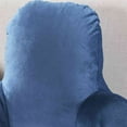 thumbnail image 4 of Geloo Deep Blue Bed Reading Waist Back Chair Car Sofa Rest Pillow with Armrest Support, 4 of 7