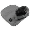 thumbnail image 2 of Calentador de pies eléctrico para hombres y mujeres, almohadilla calefactora de pies de grafeno USB de felpa suave de invierno para el hogar, gris, 2 of 5