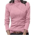 thumbnail image 1 of QHFBli Chandails Thermiques à Col Roulé pour Femmes Texture Polaire Manches Longues Couche de Base Chauds pour Temps Froid Entraînement, 1 of 5