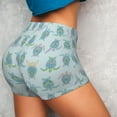 thumbnail image 4 of Wukai Sea Turtle Print Pack Biker Shorts for Women Yoga Workout Gym Running Scrunch Active Shorts-Small, 4 of 8