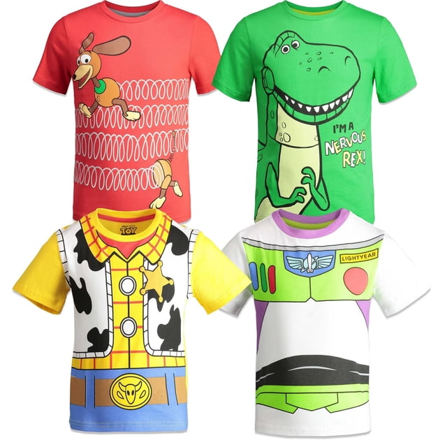 Camiseta Disney Pixar Toy Story Buzz Lightyear Woody Rex Slinky Dog para bebés varones de 18 meses
