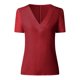 thumbnail image 5 of Fiudx Ofertas Del Día Moda Talla Grande Mujer Encaje Sólido Empalme Manga Corta Blusa Delgada Cuello En V Tops Camisa, 5 of 7