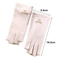 thumbnail image 6 of Lohuatrd 1 Pair Half Finger Gloves UV Protection Driving Fishing Camping Thin Gel Manicures Gloves for Women, 6 of 8