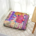 thumbnail image 6 of Meditation Floor Pillow, Boho Style Cushion, Dutch Velvet Cushion for Sitting Comfort, Square Pillows for Yoga and Meditation, 22'' x 22'', 6 of 7
