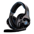 thumbnail image 2 of Auricures universales ajustables para PC Auricures de 3,5 mm con micrófono sobre oreja Negro Soledad Auriculares para juegos ajustables, 2 of 10