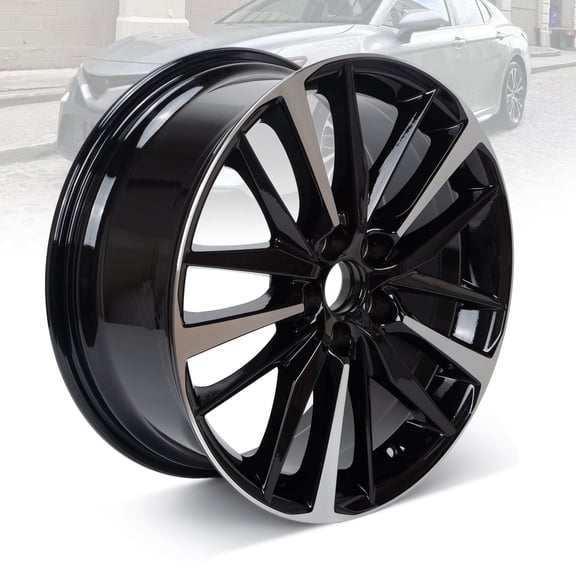 19" Wheel Rim 19x8-inch 5-Lug Black, for 2018-2024 Toyota Camry, Replacement Alloy Rim 75222