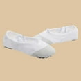 thumbnail image 2 of White Ladies Lace-Up Dance Footwear Plus Size Design Fall Winter Soft Sole Canvas Practice Shoes For Training And Recreational Use, 2 of 6