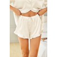 thumbnail image 5 of Zeagoo Womens Silk Satin Pajamas Set Button Down Short Sleeve Sleepwear Set 2 Piece Ruffled Pjs, 5 of 6