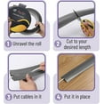 thumbnail image 4 of Bates- Floor Cord Cover, 30ft Cable Cover, Grey, Extension Cord Cover Floor, 4 of 8
