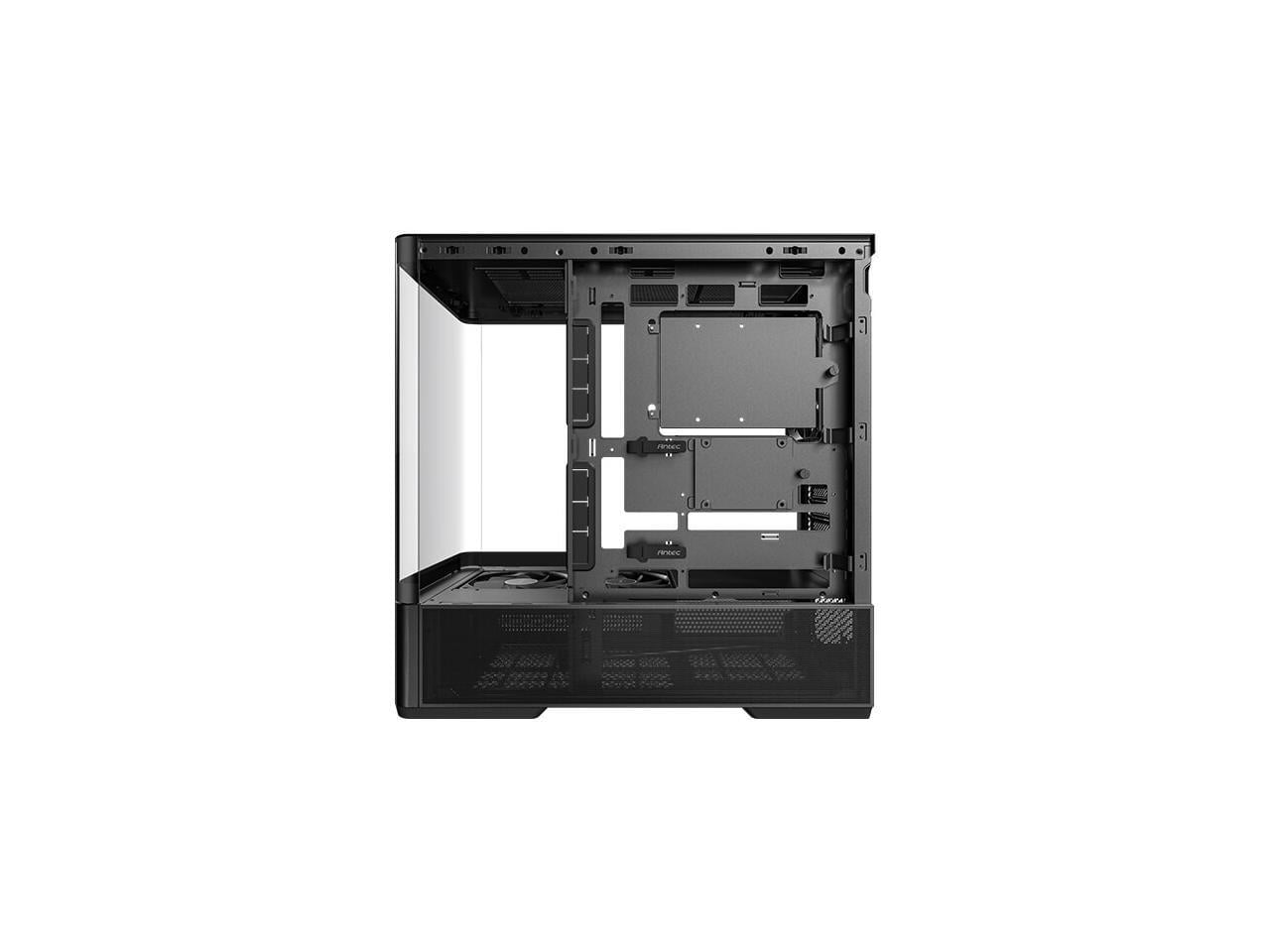 Antec C6 Curve Air Mid-Tower Case, Panoramic Tempered Glass, High Airflow, 3 PWM Fans Included, Support 360mm Radiator & 450mm GPU, Type-C 10Gbps, ATX Gaming Case