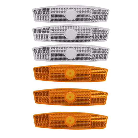 GJX 6Pcs Bicycle Wheel Spoke Reflector,Mountain Bicycle Accessories,Safety Bike Warning Light Reflector