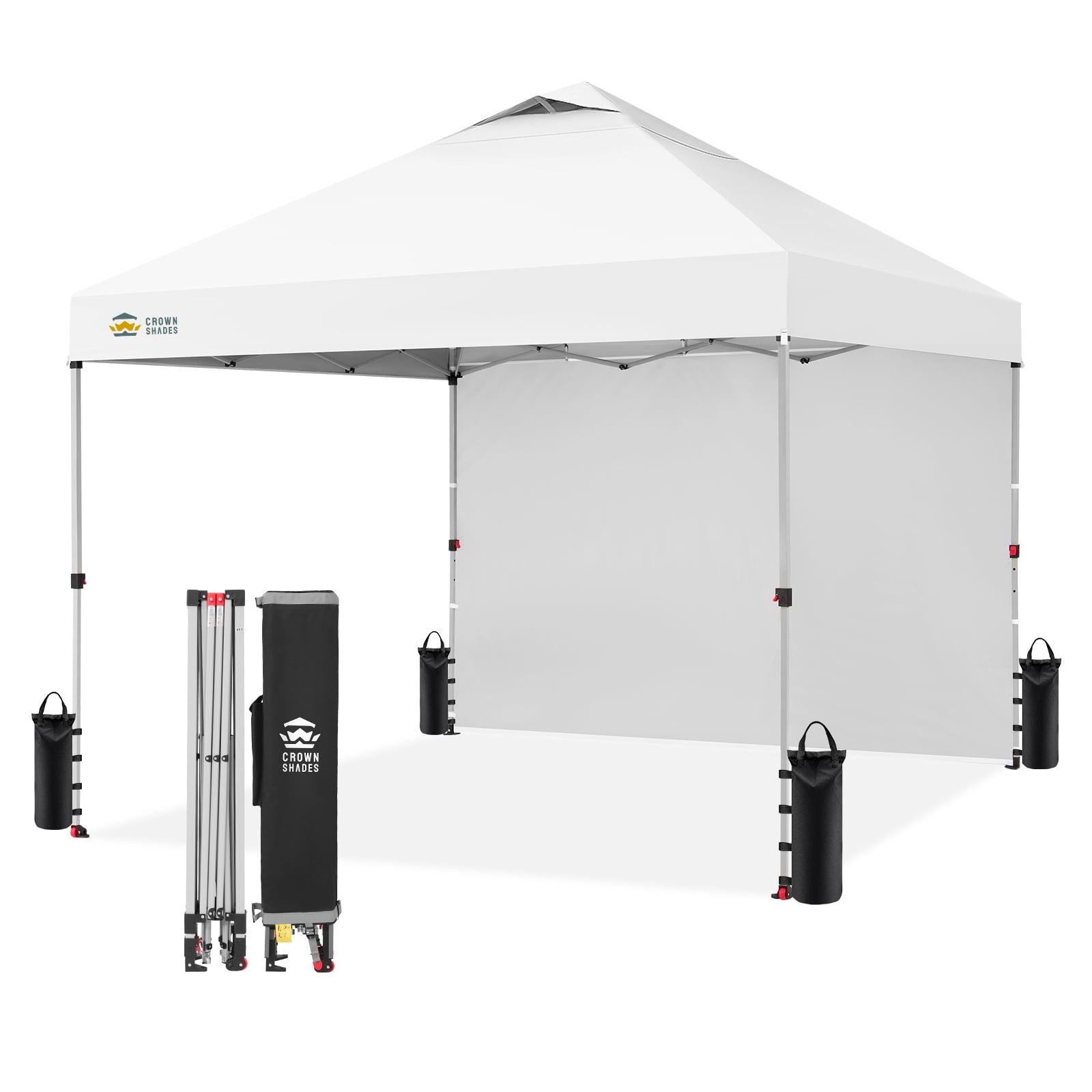 Coleman Sun Shelter 10x10 Canopy with Sunwall UV Protection Gray
