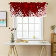 thumbnail image 2 of Winter Christmas Valances for Windows Red White Snowflake Kitchen Curtains Short Rod Pocket Window Curtain 1 Panel for Xmas Holiday Treatment Decorations 54x18inch, 2 of 6