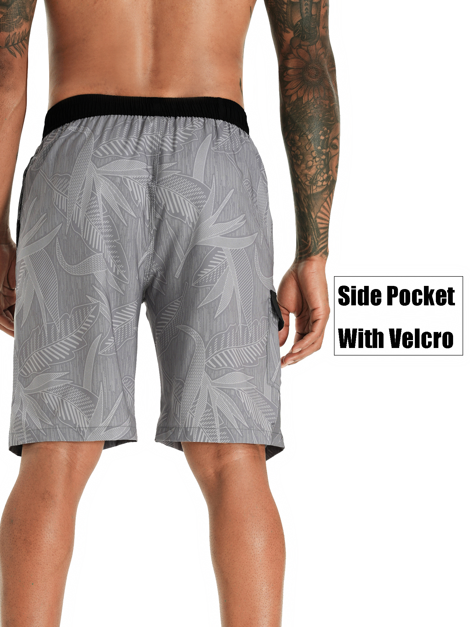 APTRO Men's Quick-Dry Swim Trunks with Mesh Liner photo 3