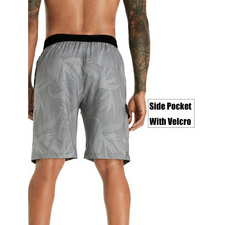 APTRO Men's Quick Dry Swim Trunks, Mesh Lining, Drawstring