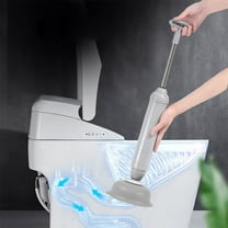 Bathroom Toilet Plunger Vacuum Pump Plunger Household Toilet Suction Plunger (Gray) Spring Sale 2025
