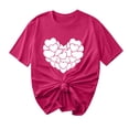 thumbnail image 1 of Camisetas de Manga Corta para Mujeres, Camiseta de Cuello Redondo Impresa de Moda, Primavera Y Verano Casual, 1 of 8