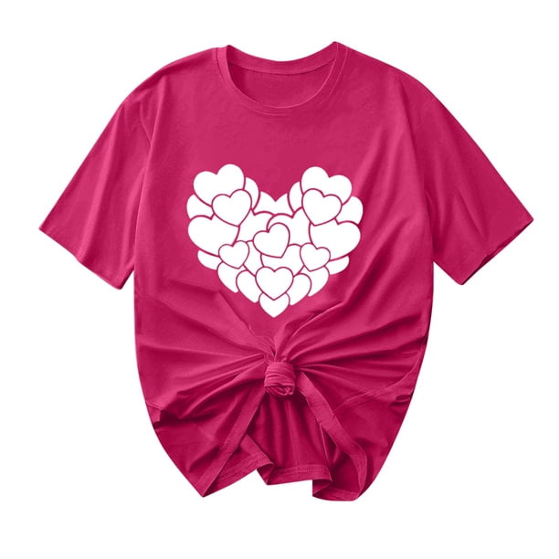 Camisetas de Manga Corta para Mujeres, Camiseta de Cuello Redondo Impresa de Moda, Primavera Y Verano Casual