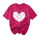 thumbnail image 1 of Camisetas de Manga Corta para Mujeres, Camiseta de Cuello Redondo Impresa de Moda, Primavera Y Verano Casual, 1 of 8