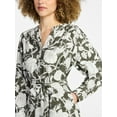 thumbnail image 3 of Time and Tru Women's Mini Shirtdress with Long Sleeves, Sizes XS-XXXL, 3 of 5