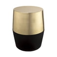 thumbnail image 3 of TOV Furniture Jadran 18" Black and Gold Iron Stool, 3 of 5