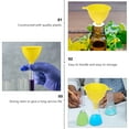 thumbnail image 3 of WHAMVOX 15Ud Embudo Triangular De Plástico Amarillo Ideal Para Uso En Laboratorios Y, 3 of 8