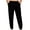 Black, variant on Men Joggers Pants Cotton Casual Cargo Drawstring Pants Outdoor Hiking Track Jogging Sweatpant White