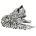 thumbnail image 3 of Billinghurst, Marina 20x20 Black Modern Framed Museum Art Print Titled - Cheetah, 3 of 5
