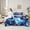 Blue Plum, variant on Manfei Gamepad Game Lovers 7-Piece Twin Bedding Sets,Geometric Honeycomb Hexagon Bedding Comforter Set,Purple Black Sheet Sets For Boys Kids,Ultra Soft Home Decor Reversible