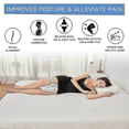 thumbnail image 3 of Orthopedic Heart Shaped Sleeping Pillow - Leg Wedge Cushion With Knee Support For Comfort And Sciatica Relief, 3 of 3