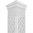 thumbnail image 4 of Ekena Millwork 12"W x 9'H Craftsman Classic Square Non-Tapered Mosaic Fretwork Column w/ Prairie Capital & Prairie Base, 4 of 8