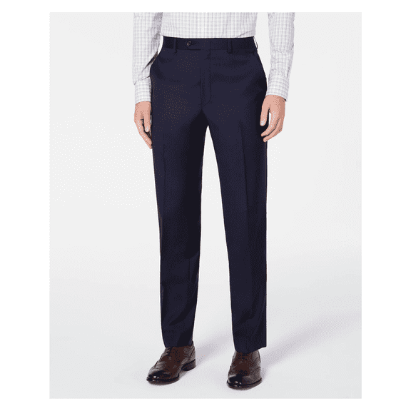 Lauren Ralph Lauren Men's Flat Front Classic-Fit UltraFlex Stretch Navy Pants