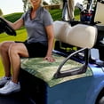 thumbnail image 3 of Renewold Golf Cart Seat Cover Comfort Golf Cart Seat Towel Blanket Fits for EZGO Yamaha Club Cars and More 2-Seat Golf Cart, Palm Banana Leaf Monstera, 3 of 5