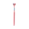thumbnail image 2 of DPTALR Three-sided Toothbrush, Three-head Toothbrush With Soft Bristles, Cleans On Three Sides, Scrapes Tongue On The Back, Portable And Compact Travel Size - New, 2 of 8