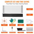thumbnail image 5 of 26 Feet Chimney Sweep Kit, w/ 8Reinforced Nylon Flexible Rods, Ergonomic Chimney Cleaning Brush, 360-Degree Brush Chimney Cleaner, Rich Accessories for Fireplace Flue Home Use Fits most Pipes, 5 of 6