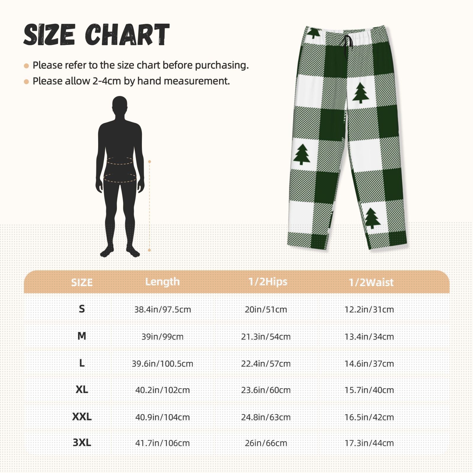 thumbnail image 3 of Balery Green White Lumberjack Plaid Pantalones de pijama para mujer, pijamas ultraligeros, pantalones de estar por casa-3X-Large, 3 of 6