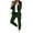 Army Green, variant on Women's Elegant Suit Set, Long Sleeve Cardigan And Pants, Solid Color Matching, Smart Casual Outfit