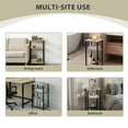 thumbnail image 5 of CONCETTA End Table with 3 Shelves, Narrow Nightstand for Small Spaces, Easy Assembly, Ideal for Living Room and Bedroom,Gray, 5 of 10