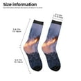 thumbnail image 2 of Naloa Winter Fire Dragon Kids Socks Unisex Kids and Toddlers' Crew Socks, ,1 Pairs, 2 of 5